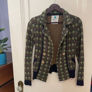 Anthropologie sweater blazer
